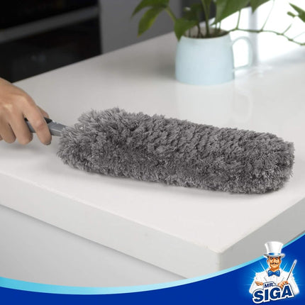 MR.SIGA Lint Free Microfibre Duster, Washable Duster for Household Cleaning