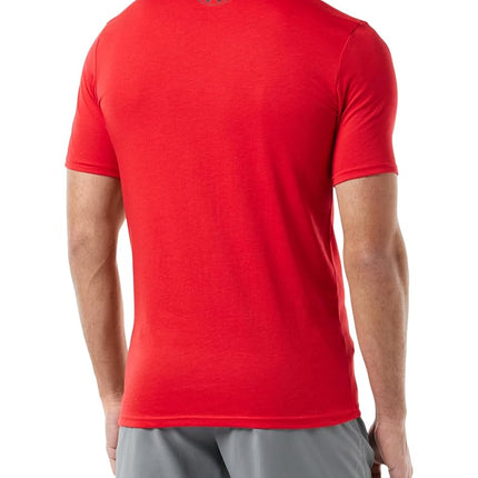 Camiseta de manga corta Under Armour Sportstyle Left Chest para hombre, rojo (600)/negro, grande alta