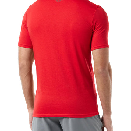 Under Armour mens Sportstyle Left Chest Short-Sleeve T-Shirt , Red (600)/Black , Large Tall