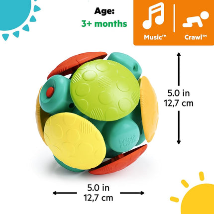 Bright Starts Wobble Bobble Activity Ball Toy, Ages 3 Months+