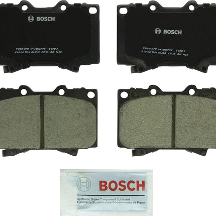 BOSCH BC772 QuietCast Premium Ceramic Disc Brake Pad Set - Compatible with Select Lexus LX470; Toyota Land Cruiser; FRONT