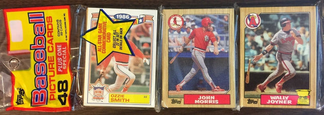 1987 Topps Baseball Card Rack Pack - 48 Cards - Fa