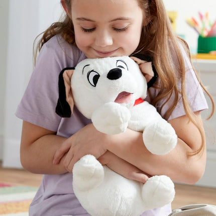 Disney Store Official Lucky Medium Soft Toy for Kids, Cuddly Character with Fuzzy Texture and Embroidered Details, Horseshoe Spot Pattern, Plushy Suitable for All Ages.
