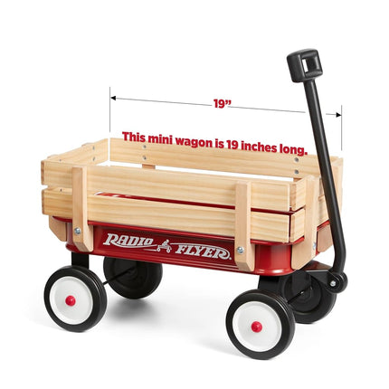 Radio Flyer Mini Steel & Wood Toy Wagon, 19" (48cm