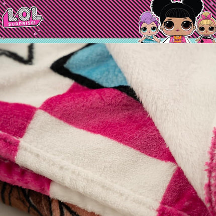 Franco LOL Surprise! Kids Bedding Super Soft Plush Throw Blanket, 46 in x 60 in, (Officially Licensed Product)