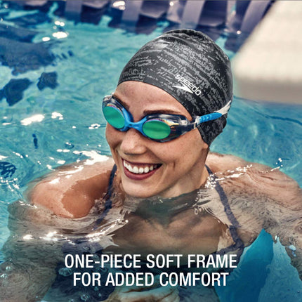 Speedo Hydrosity Swim Goggles, White Cloud, One Size
