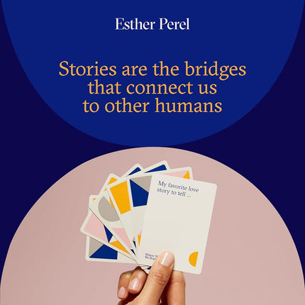 ESTHER PEREL Where Should We Begin Game of Stories - Interactive Conversation Cards for Couples, Friends & Co-Workers - 200 Cards & Dice - 2-6 Player Card Games