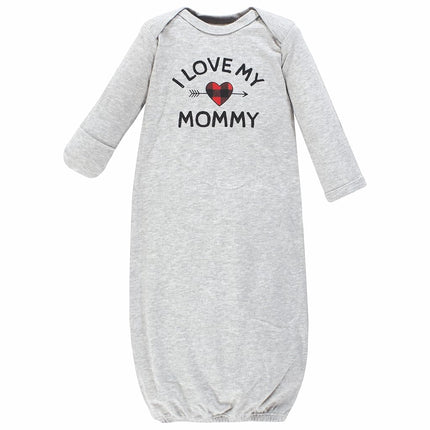 Hudson Baby Baby-Girls Cotton Gowns, Leopard Mamas Mini, Preemie-Newborn