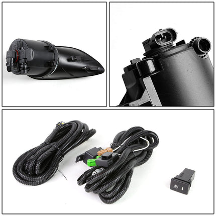 DNA MOTORING FL-TYAR064D-SM Phares antibrouillard avec interrupteur, côté conducteur et passager Améliore la visibilité [Compatible avec Yaris berline 4 portes 06-11]