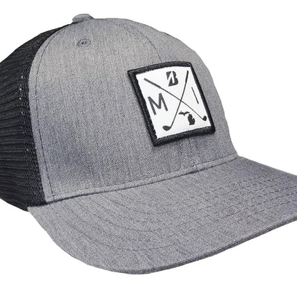 Casquette homme Bridgestone Golf Standard Bridgestone State Collection, Gris/Noir, Michigan