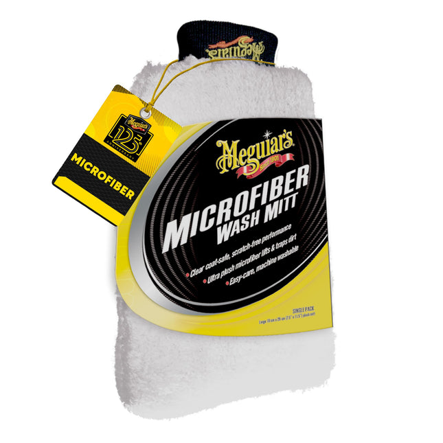 Meguiar's Microfiber Wash Mitt, Super-Thick, Reusa