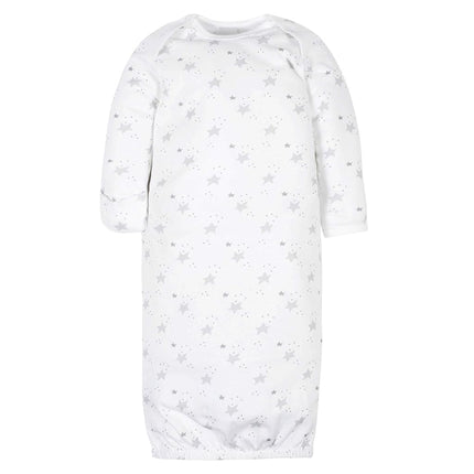 Gerber Baby, bata de dormir de 4 unidades para niño y niña, oveja gris, 0-6 meses