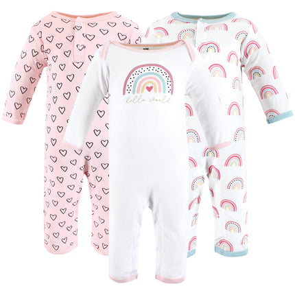 Hudson Baby baby-girls Cotton Coveralls, Modern Ra