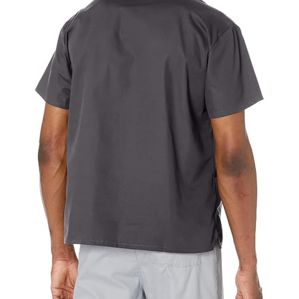 Dickies EDS Signature Scrubs for Women, V-Neck Womens Tops in Soft Brushed Poplin 86706, Pewter, 3XL Plus