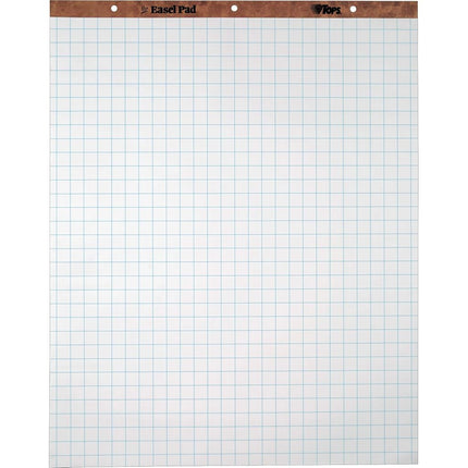 TOPS Standard Easel Pads, 3-Hole Punched, 27 x 34 Inch, 1" Grid, White, 50 Sheets/Pad, Carton of 2 Pads (7902)