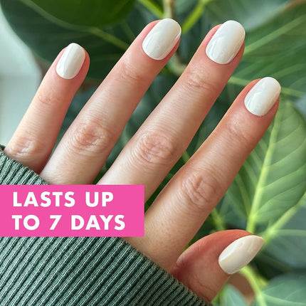 Olive & June Effects Super Stick Mani Press On Nails | Extra Short Round | No Glue Needed | 32 Tab Nails in 16 Sizes | Non-Toxic Tabs | Easy On-Off Non-Damaging Realest Look | 7-Day Wear |Cloud Chrome