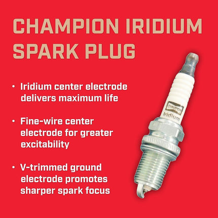 CHAMPION Spark Plug | CCH9801 | for CITROËN:C4 AIRCROSS 10>|FENGXING:JOYEAR X5 13>|LOTUS:ELISE 95>01|MG:550 08>|MITSUBISHI:LANCER VIII 07>|OPEL:ASTRA H Estate 04>10 | OE-Matching Quality | Reliab