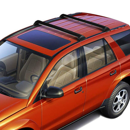 DNA MOTORING PT-ZTL-8040 Aluminum Top Rail Roof Rack Cross Bar[02-07 Saturn VUE],Black