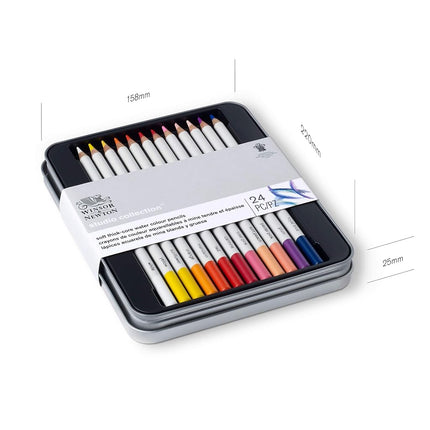 Winsor & Newton 490015 Studio Collection Water Colour Pencils - Set of 24