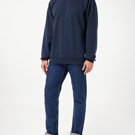 Carhartt Men's Loose Fit Midweight Crewneck Sweatshirt, New Navy, XXL