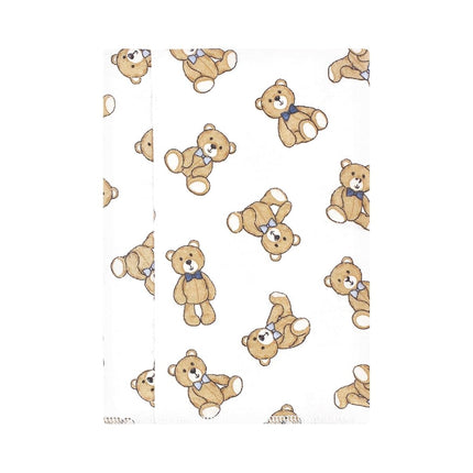 Hudson Baby Lot de 7 langes en flanelle pour bébé unisexe, motif ours gentleman, taille unique