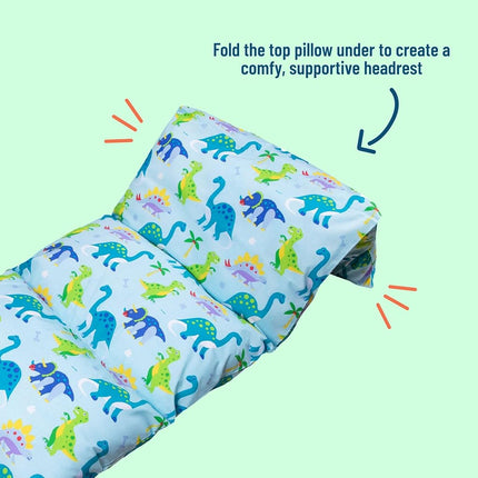 Wildkin Floor Lounger for Kids � Lightweight & Travel-Friendly, Ideal for Sleepovers & Nap Time, Pillow Not Included - Dinosaur Land