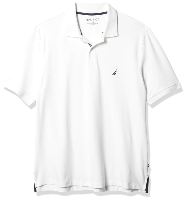 Nautica Men's Big & Tall Stretch Pique Polo Shirt,