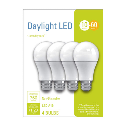 G E Lighting 32589 10W, Daylight A19 LED Light Bul