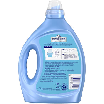 Snuggle Liquid Fabric Softener, 2X Concentrated, Blue Sparkle, 200 Loads, 80 fl. oz.