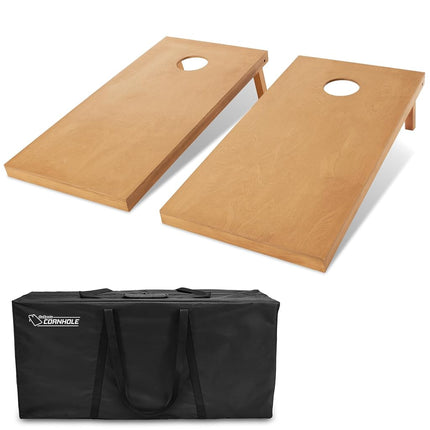 GoSports Regulation Size Wooden Cornhole Set with 