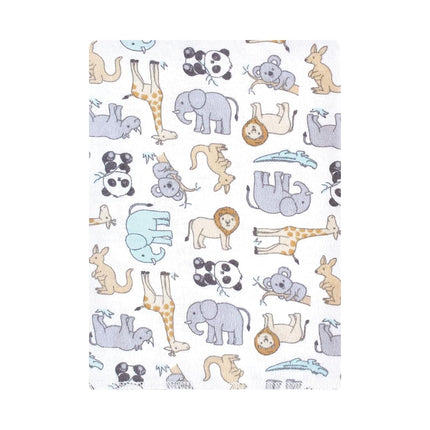 Hudson Baby Unisex Baby Flannel Burp Cloth 12pk, Kangaroo, One Size