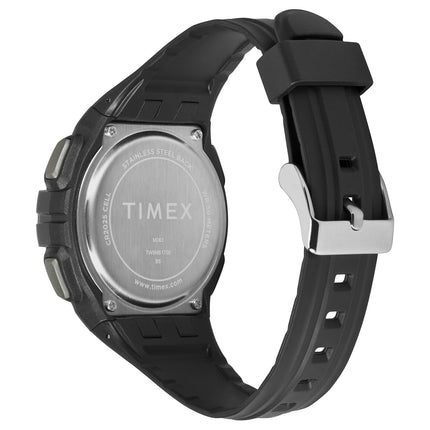 Timex Men's Sport 43 mm Watch - Black Resin Strap Digital Dial Black Case TW5M61700