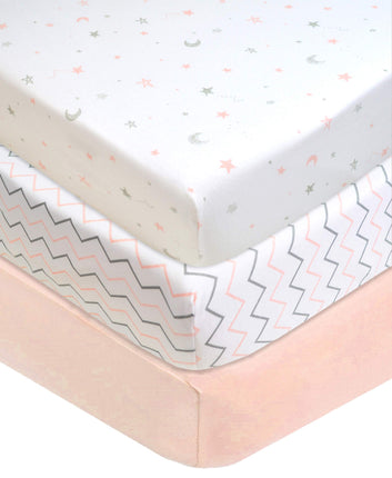 American Baby Company 3 Pack Printed 100% Natural 