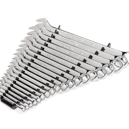 TEKTON Combination Wrench Set, 19-Piece (1/4-1-1/4 in.) - Rack | WCB91102