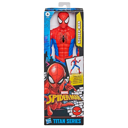 Marvel Spider-Man Titan Series Action Figure, 30-cm (12 inch) Super Hero Toys for Children Ages 4+, Red