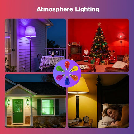 Ampoule LED à filament de verre rouge A19 Sylvania, équivalent 40W, 4,5W efficace, à intensité variable, culot moyen E26 - Lot de 1 (40300)