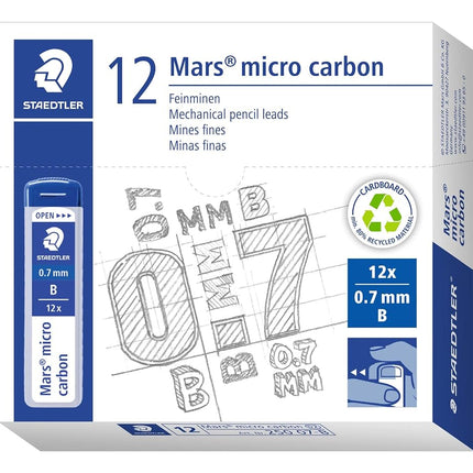 STAEDTLER 250 07-B Mars Micro Refill Leads for Mec