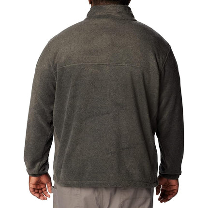 Forro polar Columbia Steens Mountain para hombre, de talla grande, con media cremallera, carbón jaspeado, Large Tall