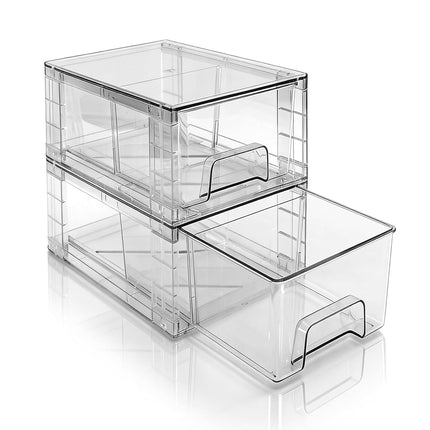 XWYWX Wide Large Stackable Storage Drawers(3 Pack)