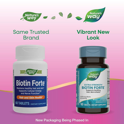Biotin Forte, 5mg, Tablets, 60 ea