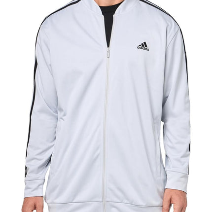 adidas Men's Three Stripe Tricot Full-Zip Jacket, 