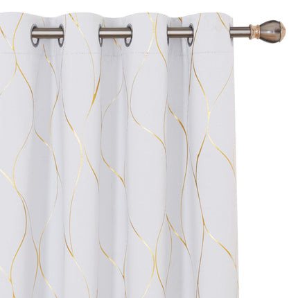 Deconovo Wave Printed Thermal Insulated Blackout C