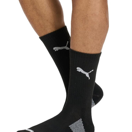 PUMA Men's 6 Pack Crew running socks, Black/Grey Combo, 44847 UK
