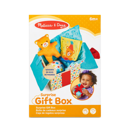 Melissa & Doug Surprise Gift Box Infant Toy| Developmental Toy for Toddlers | Sensory Toys for Children | 0+ | Gift for Baby Boys or Baby Girls - FSC Certified