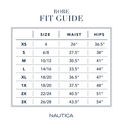Nautica Womens Soft Robe - Above Knee 3/4 Length Sleeve Lightweight Robe - Cotton Knit Jersey Sleepwear and Loungewear, Heather Blue, Small