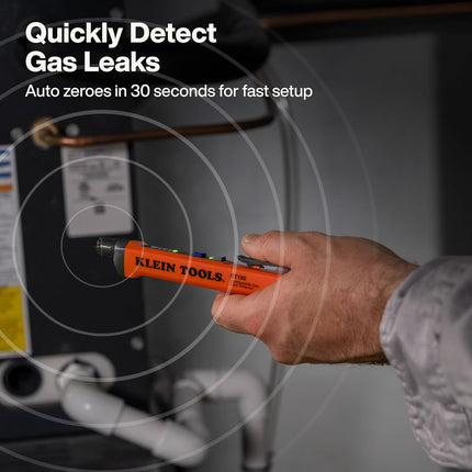 Klein Tools ET190 Gas Leak Detector, Wide Detection Range, Audible and LED Alerts, Slim and Lightweight