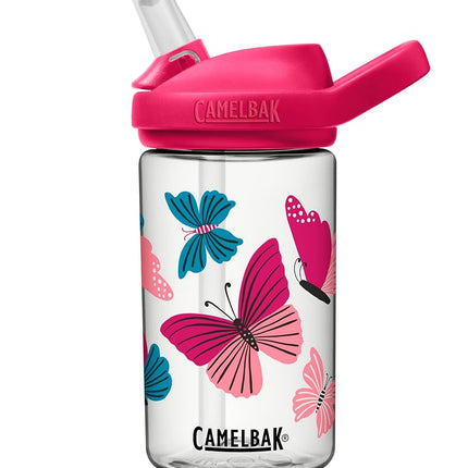 Gourde CamelBak pour enfants Eddy+ avec paille à valve de morsure et Tritan Renew Colorblock Butterflies, 400 ml