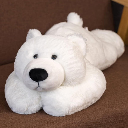 ronivia Weighted Stuffed Animals, 29.5" 6.2lbs Weighted Bear Stuffed Animal Toy Cute White Bear Plush Pillow Weighted Plush Animals Toy