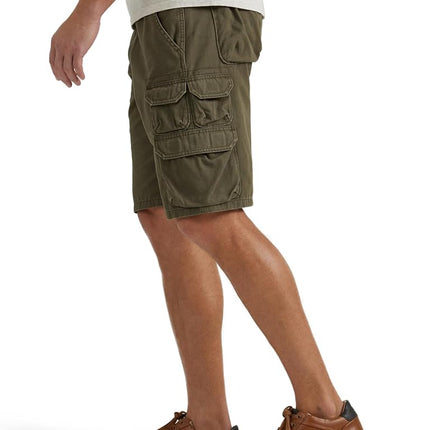 Wrangler Authentics Men's Premium Twill Cargo Short (Bennard), Grapeleaf, 30