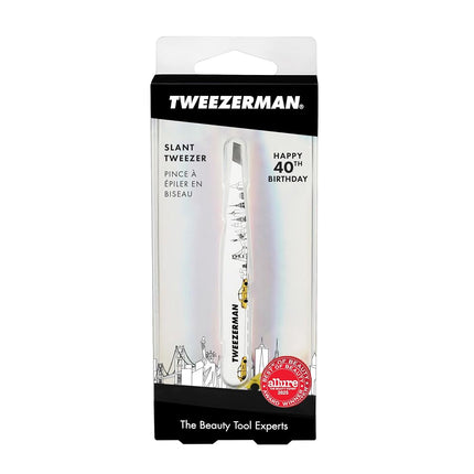 Tweezerman Exclusive 40th Birthday Slant Tweezer (Stainless Steel)